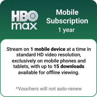1 Year HBO Max Mobile Subscription